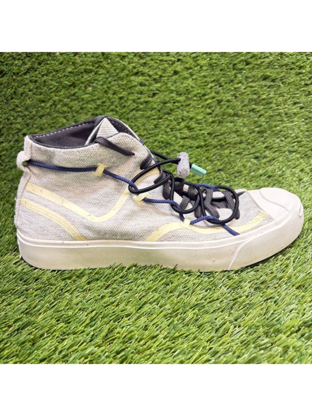 Converse Jack Purcell Mid Mens Size 8.5 Womens 10 Gray Athletic Shoes Sneakers